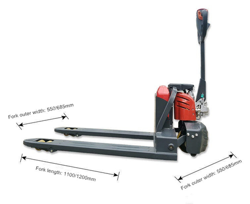 1.5T 3300lbs Lithium battery Powered Electric Pallet Truck