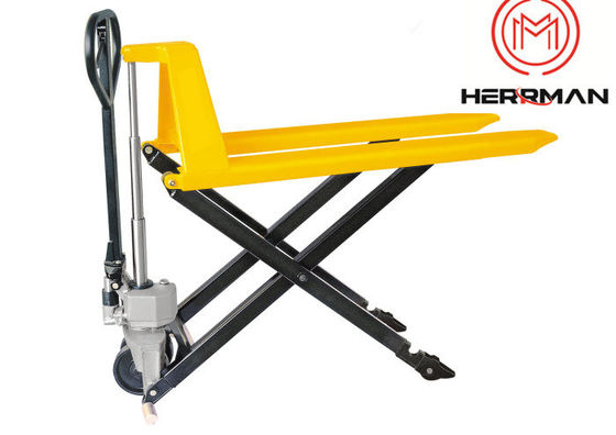 Mobile 85mm Fork Height 1000kg Hand Scissor Lift Pallet Jack